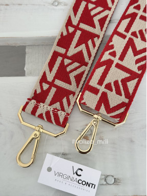 Ремінець для сумки Virginia Conti - червоні букви