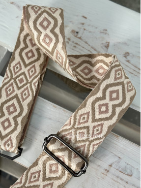 Ремешок для сумки Virginia Conti R_geometric2_black - пудра