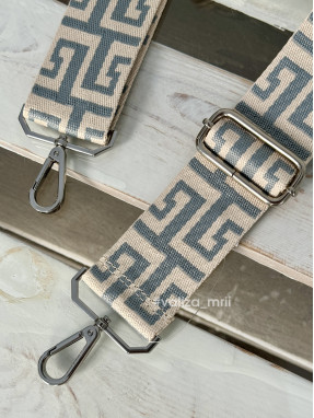 Ремінець для сумки Virginia Conti R_greek_silver - блакитний