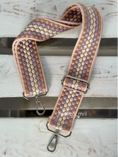 Ремінець для сумки Virginia Conti R_thick_silver - пудра