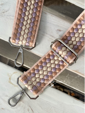 Ремінець для сумки Virginia Conti R_thick_silver - пудра