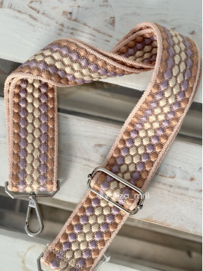 Ремінець для сумки Virginia Conti R_thick_silver - пудра