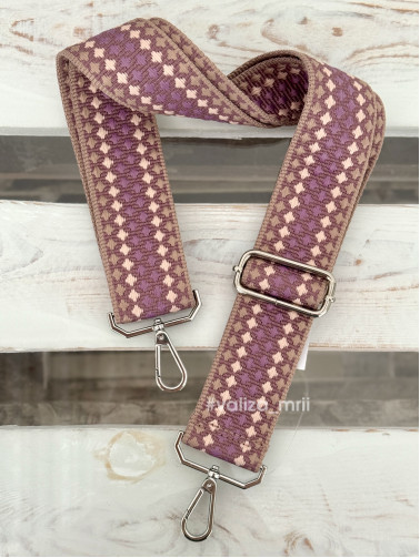 Ремінець для сумки Virginia Conti R_thick_silver - фіалковий