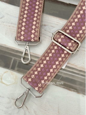Ремінець для сумки Virginia Conti R_thick_silver - фіалковий