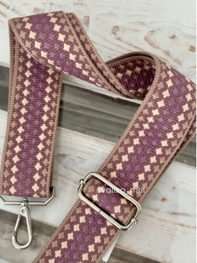 Ремінець для сумки Virginia Conti R_thick_silver - фіалковий