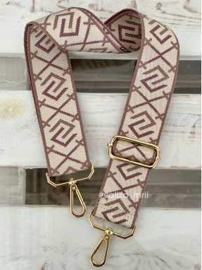 Ремінець для сумки Virginia Conti R_hooks_gold - темно-рожевий