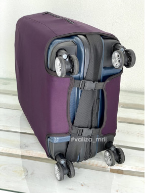 Захисний чохол для валізи - S - темно фіолетовий