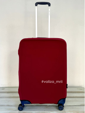 Захисний чохол для валізи - M - бордо