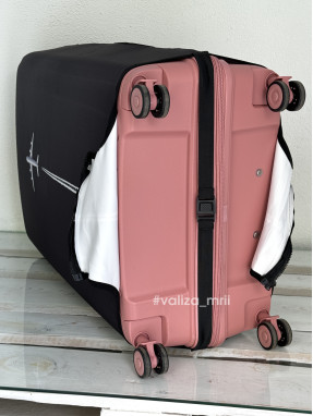 Плотный чехол на чемодан - большой размер - "Самолет"