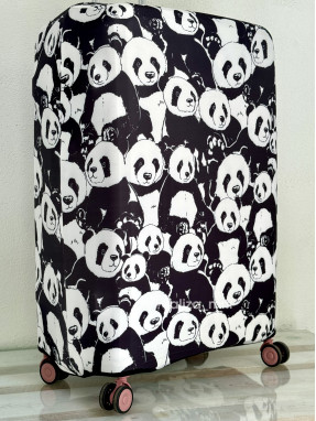 Плотный чехол на чемодан - большой размер - "Панды"