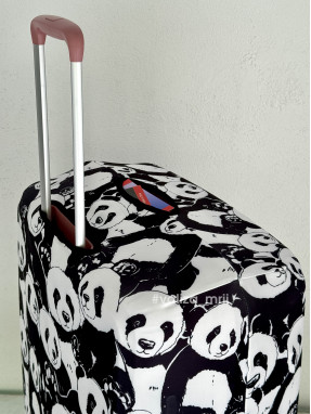 Плотный чехол на чемодан - большой размер - "Панды"