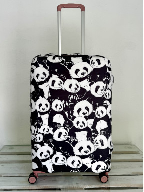 Плотный чехол на чемодан - большой размер - "Панды"