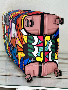 Плотный чехол на чемодан - большой размер - "Абстракция"