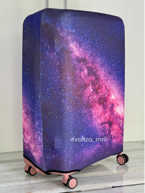 Плотный чехол на чемодан - большой размер - "Космос"