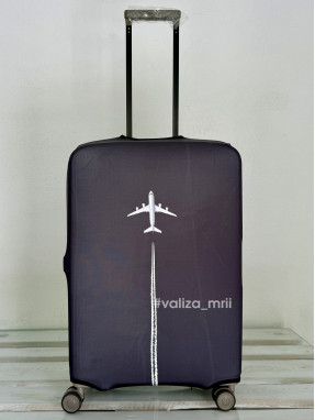 Щільний чохол на валізу - середній розмір - "Літак"