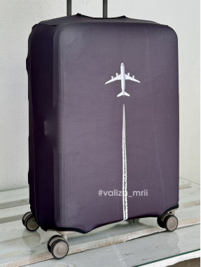 Щільний чохол на валізу - середній розмір - "Літак"