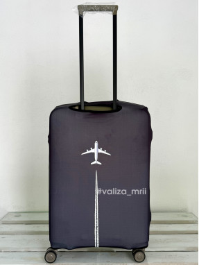 Щільний чохол на валізу - середній розмір - "Літак"