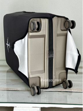 Щільний чохол на валізу - середній розмір - "Літак"