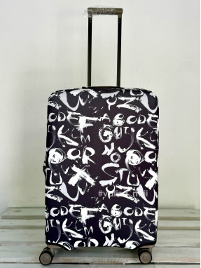 Щільний чохол на валізу - середній розмір - "Графіті"