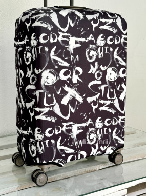 Щільний чохол на валізу - середній розмір - "Графіті"