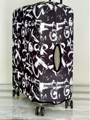 Щільний чохол на валізу - середній розмір - "Графіті"