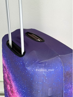 Плотный чехол на чемодан - средний размер - "Космос"