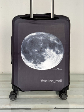Плотный чехол на чемодан - ручная кладь - "Луна"
