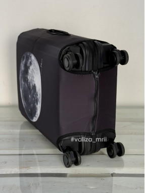 Плотный чехол на чемодан - ручная кладь - "Луна"