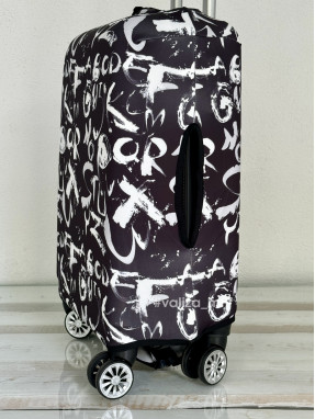 Плотный чехол на чемодан - ручная кладь - "Графити"