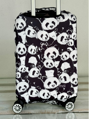 Щільний чохол на валізу - ручна поклажа - "Панди"