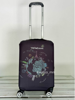 Щільний чохол на валізу - ручна поклажа - "Зелена Планета"