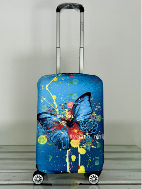 Щільний чохол на валізу - ручна поклажа - "Метелик"