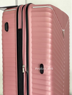 Чемодан Snowball 05103 - большой размер - розовое золото