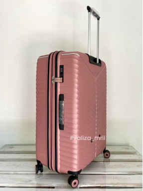 Чемодан Snowball 05103 - большой размер - розовое золото