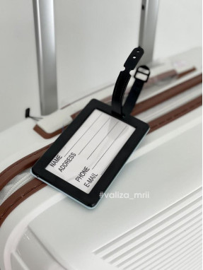 Дорожная силиконовая бирка для багажа - Самолёт в небе