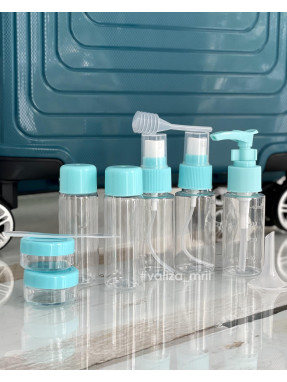 Дорожній набір для рідин - блакитний