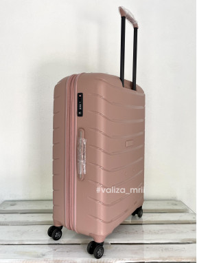 Валіза Snowball 61303 - великий розмір - пудра