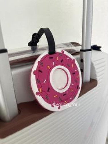 Дорожная силиконовая бирка для багажа - Пончик