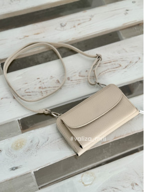 Кошелек с чехлом для телефона 03046 Virginia Conti - бежевый