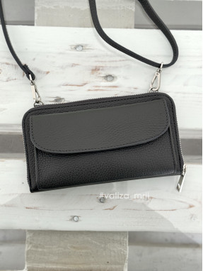 Гаманець з чохлом для телефону 03046 Virginia Conti - темно-сірий