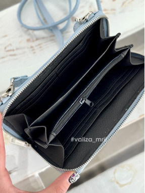 Кошелек с чехлом для телефона 03046 Virginia Conti - голубой