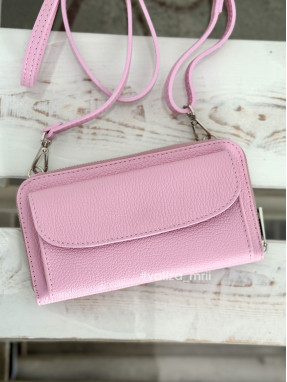 Гаманець з чохлом для телефону 03046 Virginia Conti - світло-рожевий