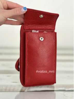 Кошелек с чехлом для телефона 03047 Virginia Conti - красный