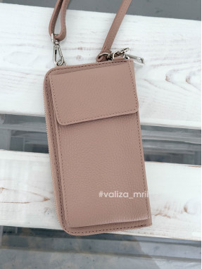 Гаманець з чохлом для телефону 03047 Virginia Conti - пудра