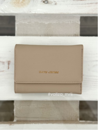 Компактний гаманець з екошкіри David Jones P151 - бежевий