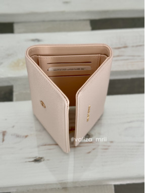 Компактний гаманець з екошкіри David Jones P151 - пудра