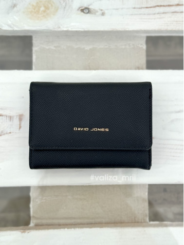 Компактний гаманець з екошкіри David Jones P151 - чорний