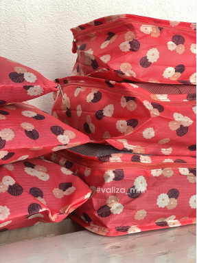 Органайзери для одягу - принт "Рожеві квіточки"