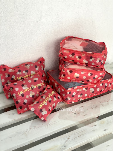 Органайзери для одягу - принт "Рожеві квіточки"