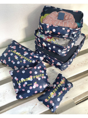 Органайзеры для одежды - принт "Синие в цветочек"